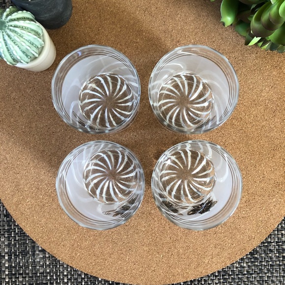 Mid Century Frosted Cocktail Glass Set - Picture 5 of 5